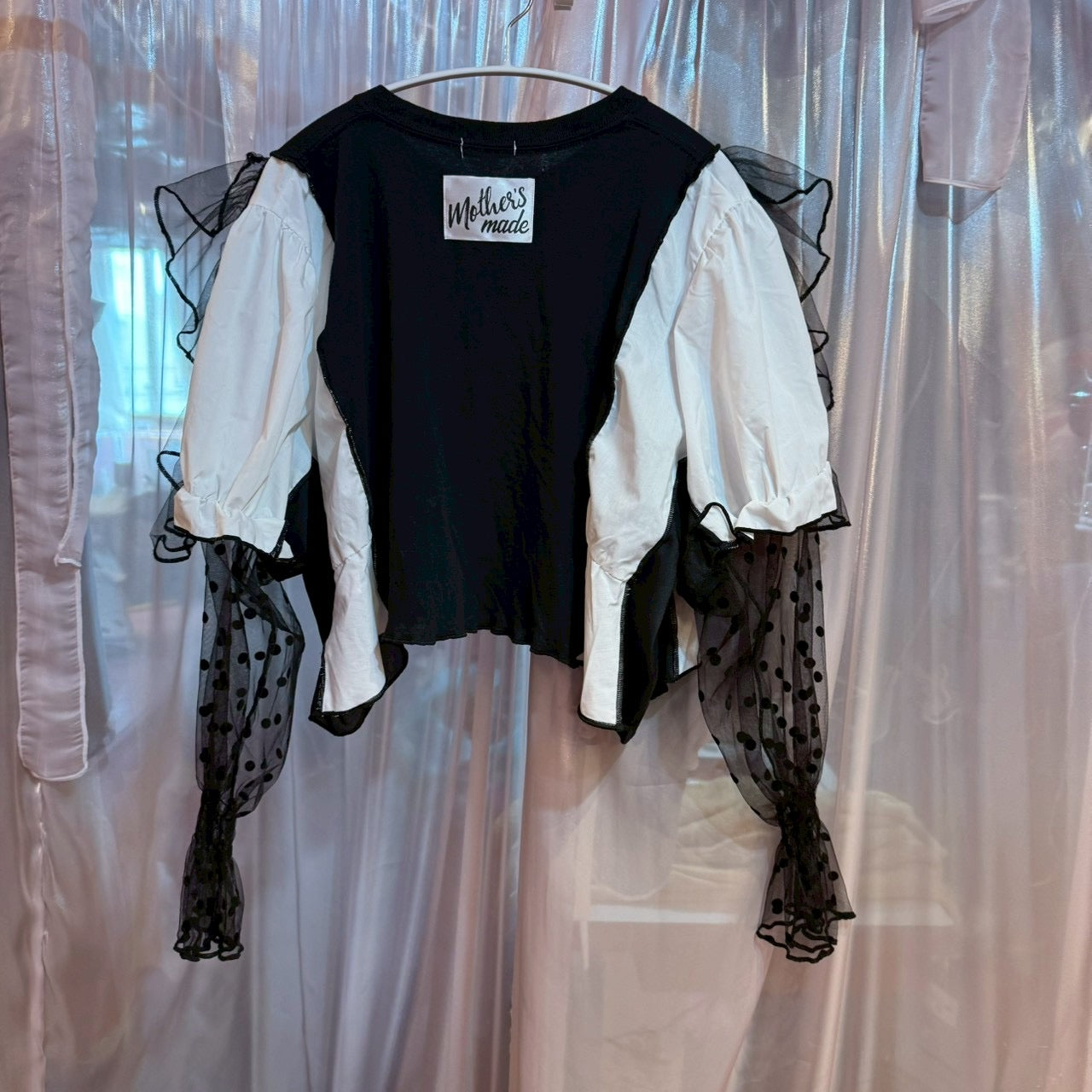 レースパッチワークブラウス