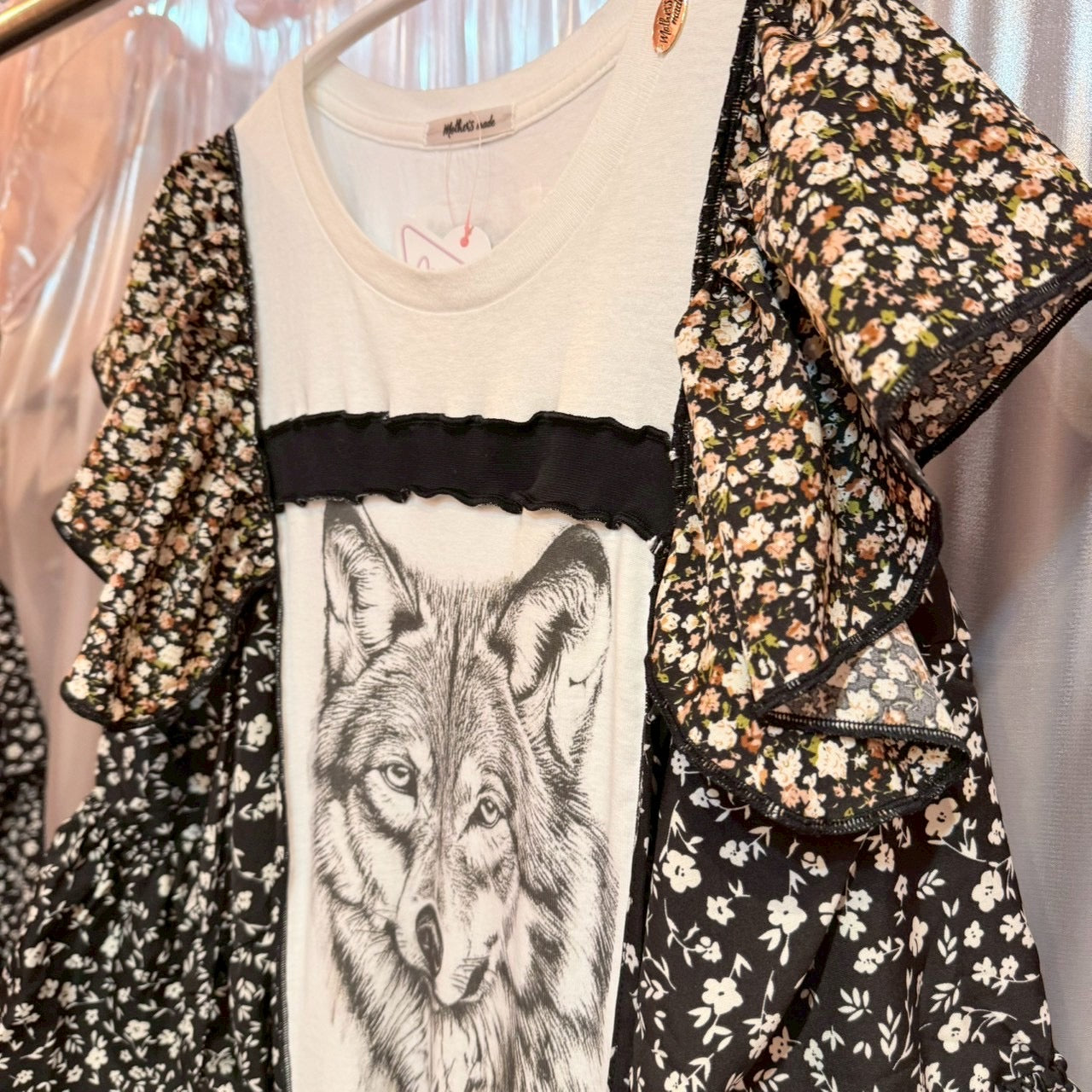 ウルフ花柄2-way OP