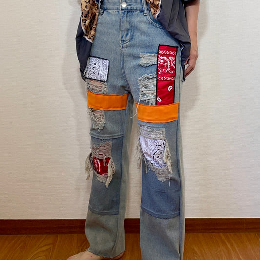 M119MEAPL2 ME.TO × Mother‘s made remake jeans