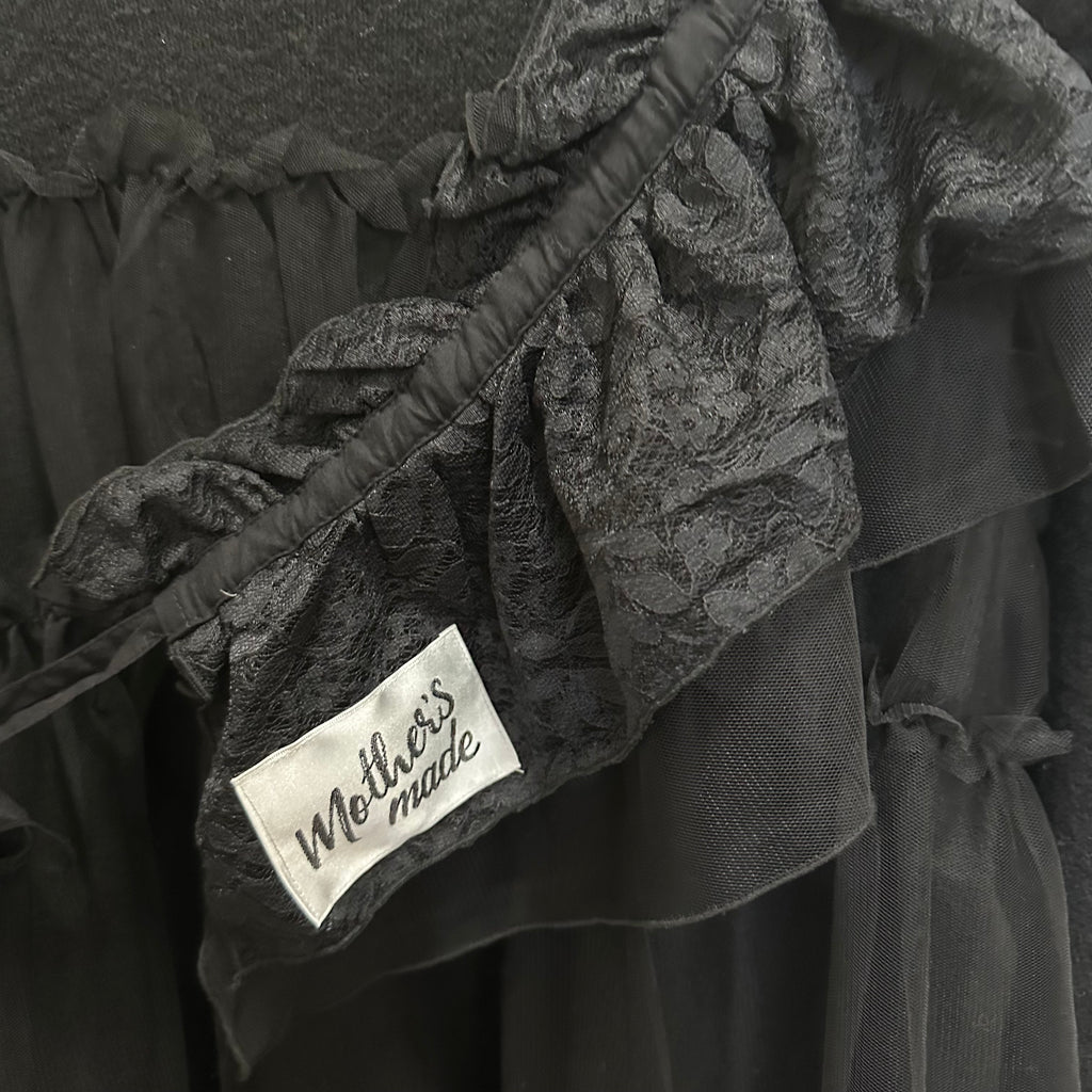 取り外し可能なレース付きチュールセーター