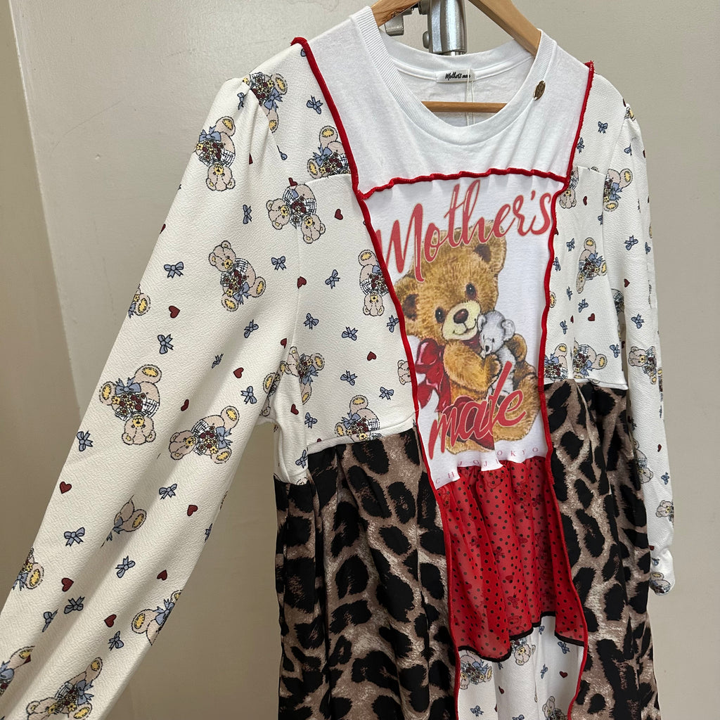 ヒョウ柄テディベア OP