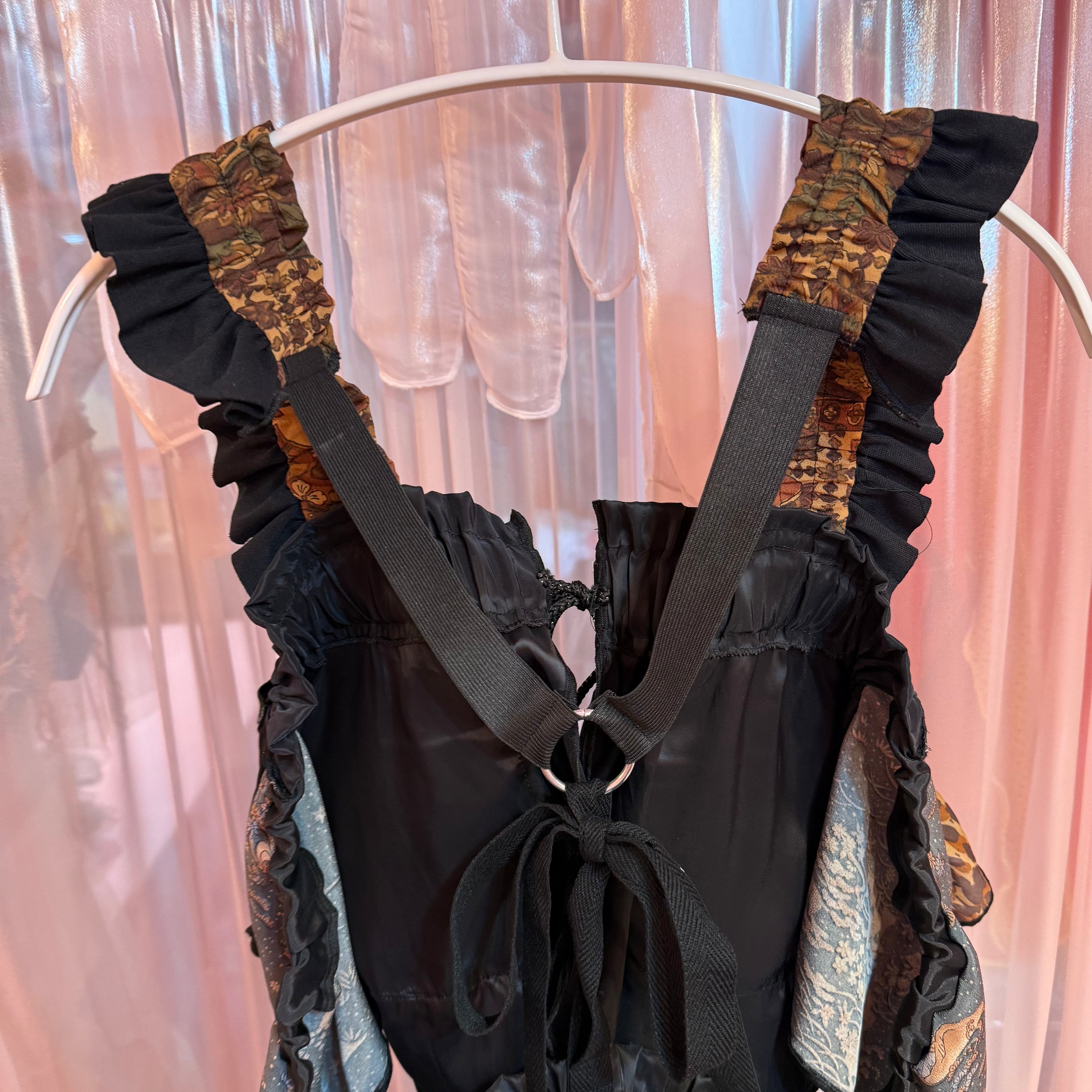 着物xヒョウ柄キャミソール