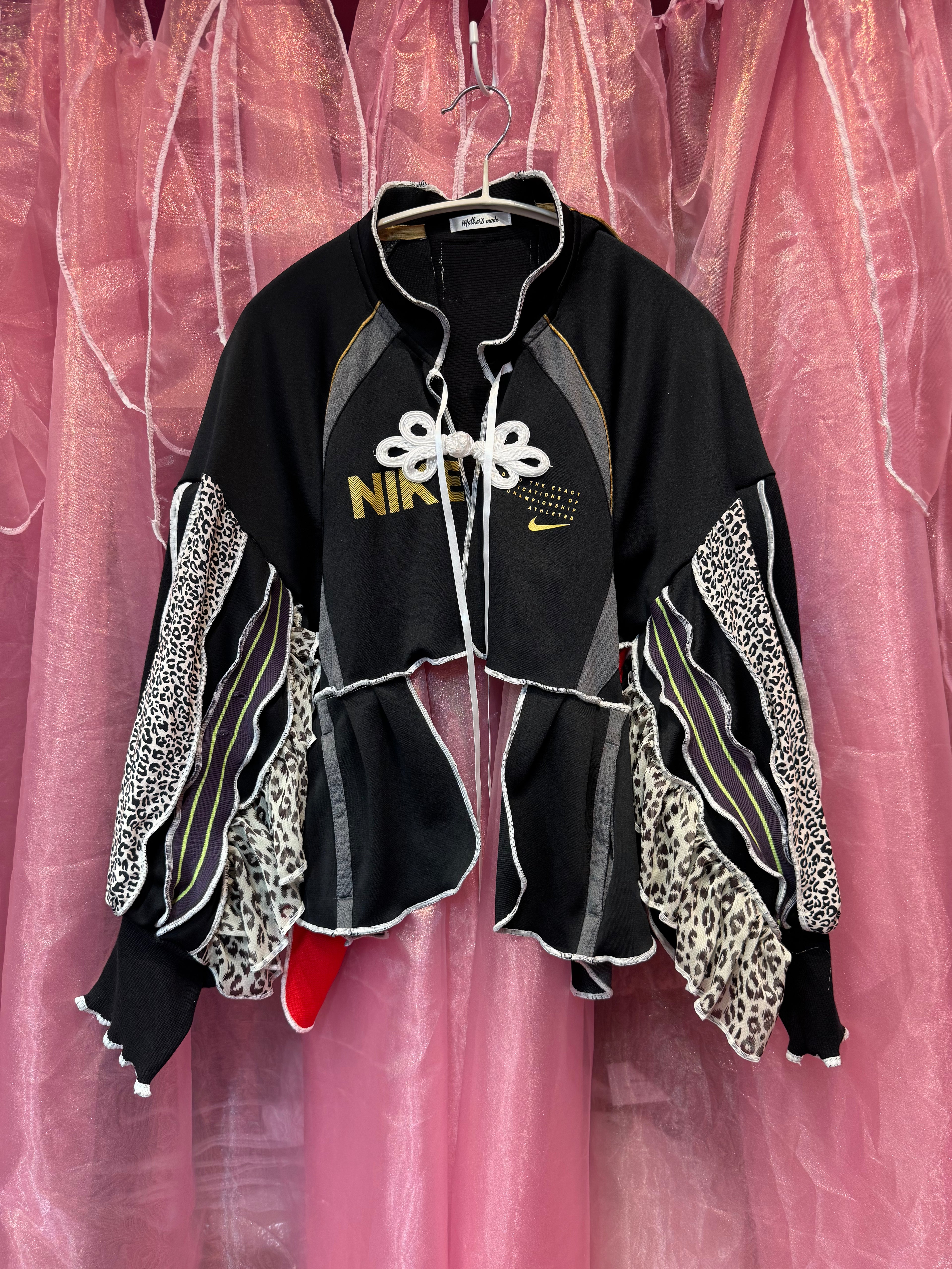 インスタライブ紹介商品・609302リメイクジャージ長袖(クロ)
