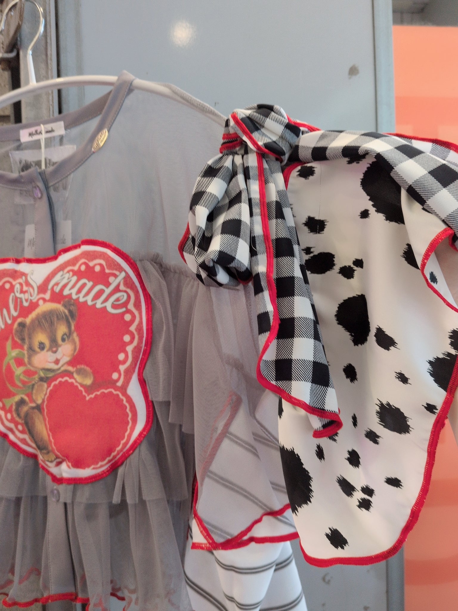 りすハート♡シフォントップス グレー